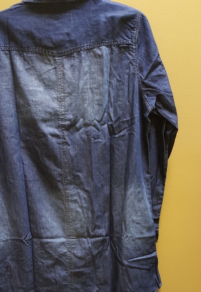 Ladies Plus Denim Shirt - Picture 3 of 3